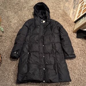 Michael Kors  Black Hooded Puffer Coat